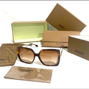BURBERRY Sunglasses Luna Light Havana Brown Gradient